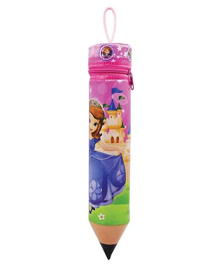 Multipurpose Soft Plastic Princess Pencil Pouch for Boys & Girls - Cartoon Print Box, Birthday Return Gift for Kids (Set of 1, Multicolor) view 2