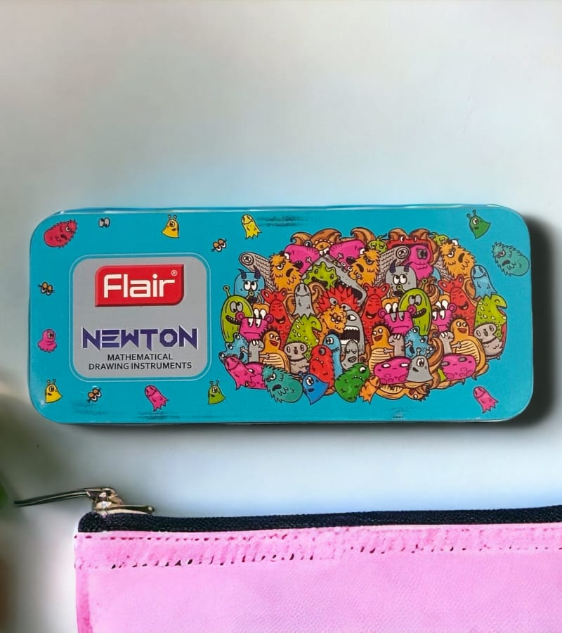 Flair Newton Mathematical Drawing Instrument Box - Blue (Pack of 1) view 2