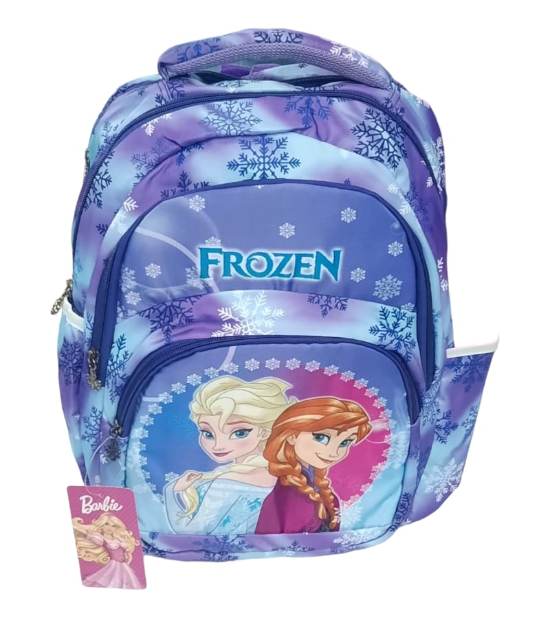 Frozen Style Kids School Bag with 4 compartments - School Backpack for Boys & Girls (Size: 18 * 14 Inch, Multicolor) view 2