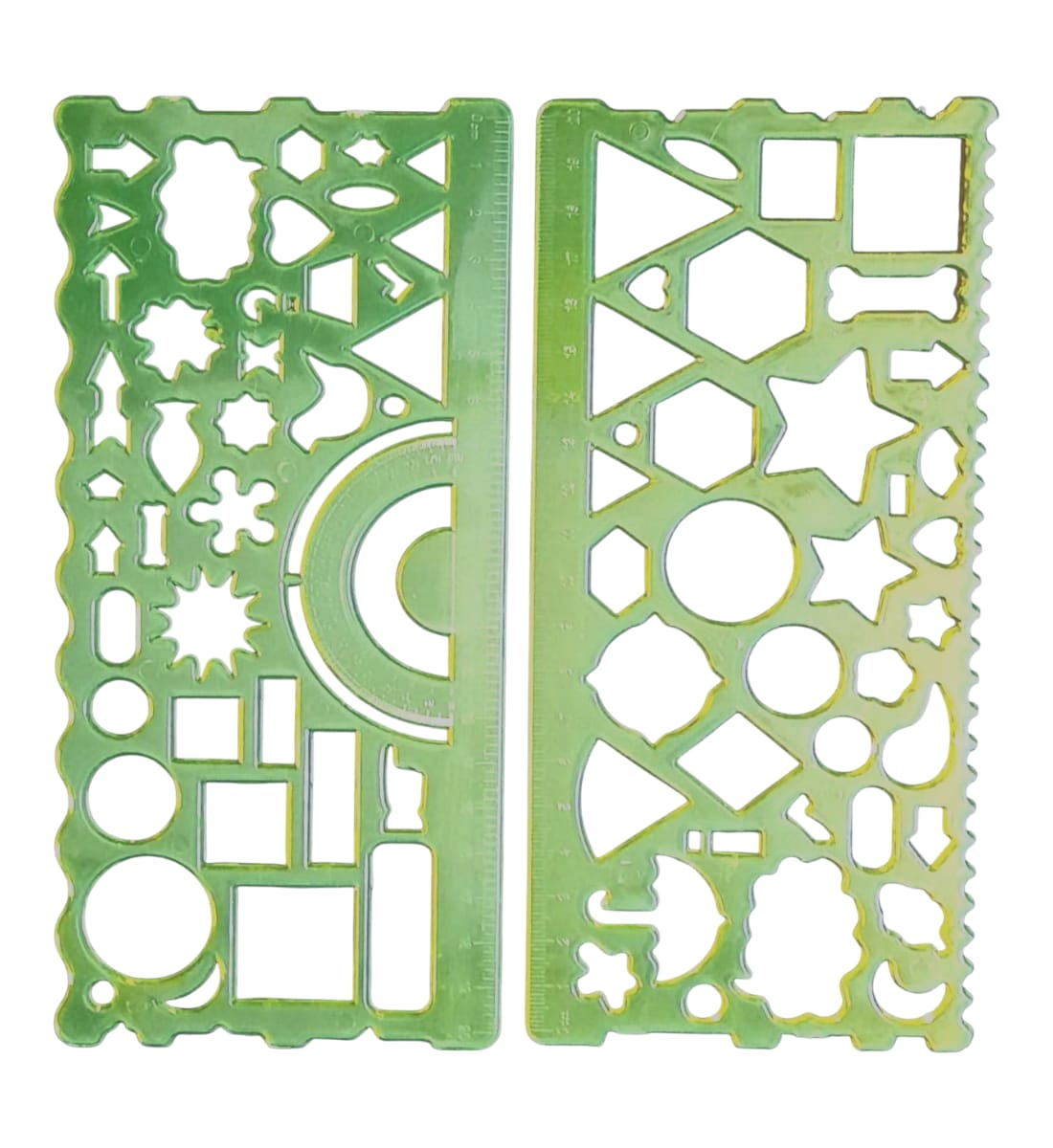 Spirograph Geometric Drawing Ruler Set (Set of 2) | Multishape Geometrical Drafting Tool for Kids & Students | Multicolor Plastic (21×10 cm) view 2