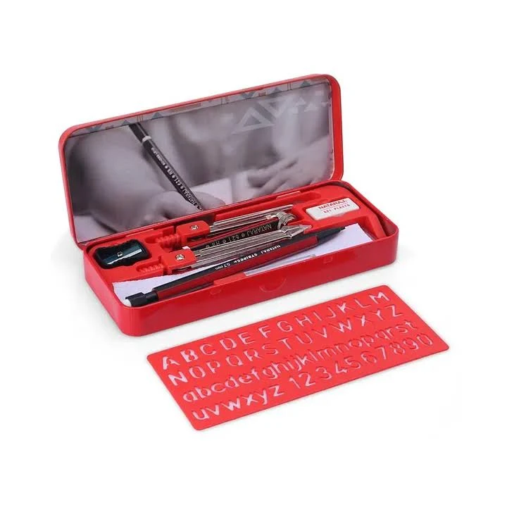 Nataraj ToolKit Mathematical Drawing Instruments Geometry Box (Pack of 1)| Free 1 Mechanical Pencil & Leads view 2