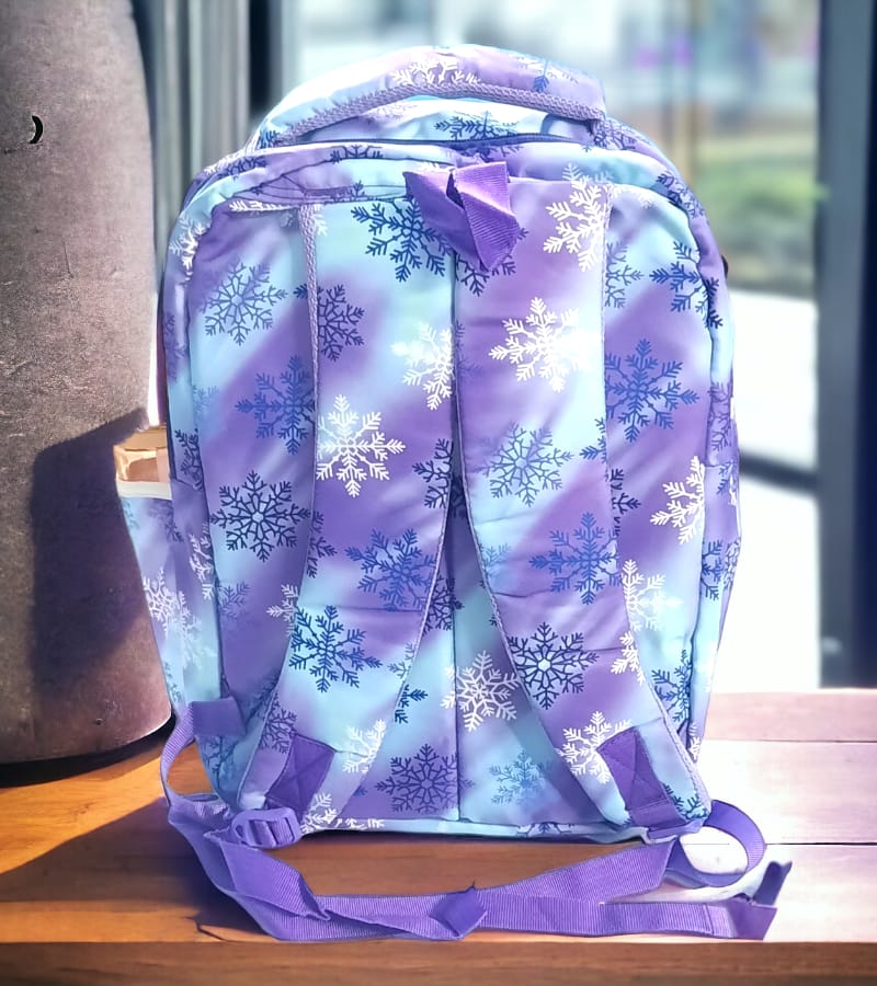 Frozen Style Kids School Bag with 4 compartments - School Backpack for Boys & Girls (Size: 18 * 14 Inch, Multicolor) view 4