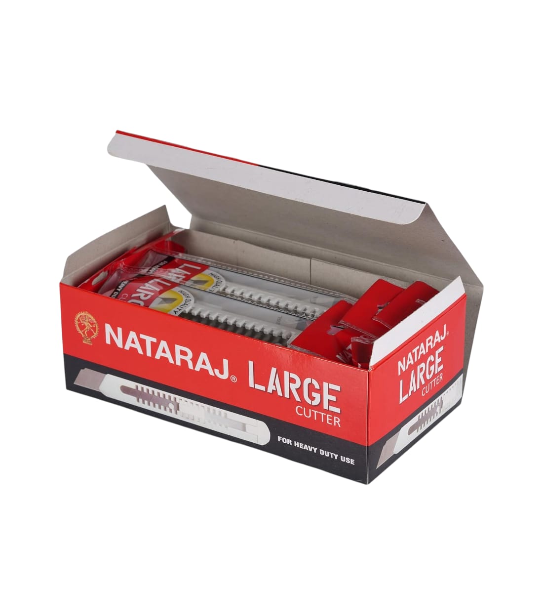 Nataraj Large Cutter – Alloy Steel Blade with Anti-Rust Coating | Big Size Safety Cutter with Plastic Body| Smooth & Effortless Cutting view 4