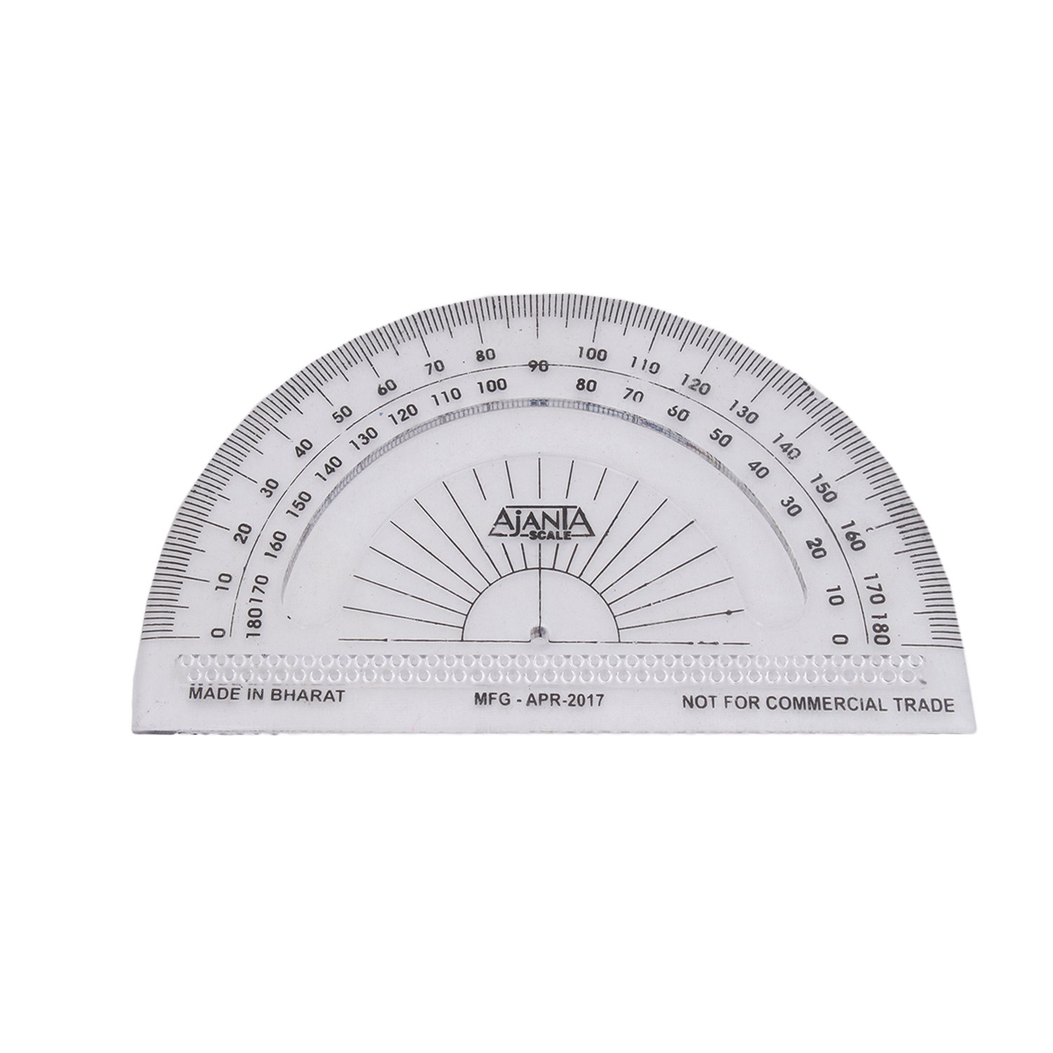 Ajanta 4-Piece Premium Mathematical Instrument Set (1 Premium 15 cm Ruler, 2 Premium Set Squares (45 Degree & 60 Degree), and 1 Premium 180 Degree Protector) view 5