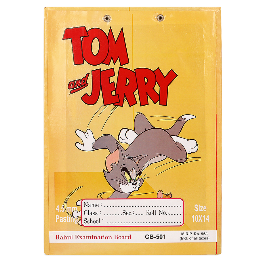 Whimsical Cartoon Clip Board, Exam Pad, Writing Pad- Tom & Jerry Edition(Set of 1) view 2
