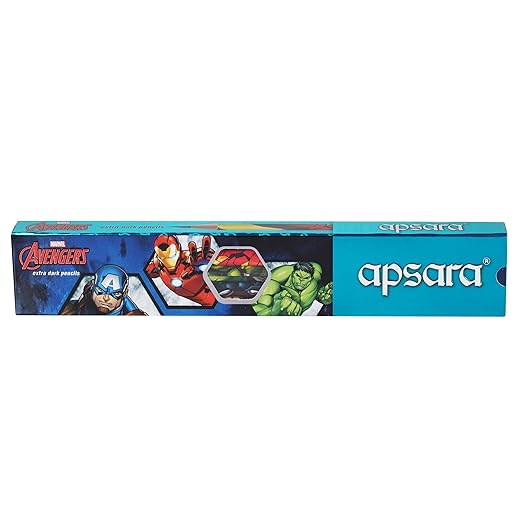 Apsara Avengers Extra Dark Pencils - Pack of 10 with Sharpener & Eraser - Buy Online at Your NoteBook