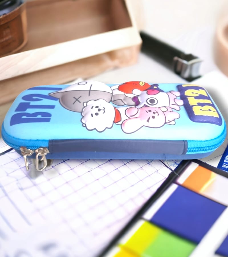BT21 Compact Pencil Pouch with Spacious Compartments - Buy Online at Your NoteBook