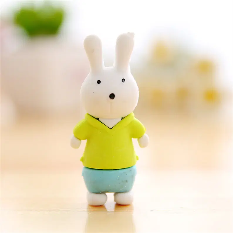 Cute Bunny Erasers, Party Bag Filler, Rabbit Eraser Set, Novelty Rubbers, Gift Idea (Pack of 1)) - Buy Online at Your NoteBook
