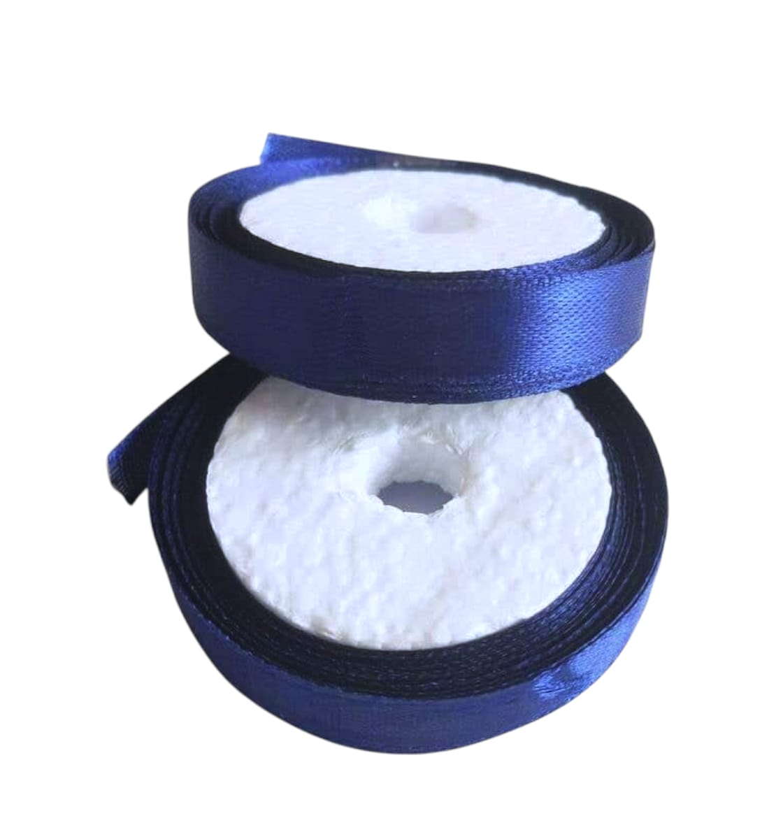 Dark Blue Satin Ribbon – Set of 2 Rolls, 10 Meters Each | Decorative Craft & Gift Wrapping Ribbon