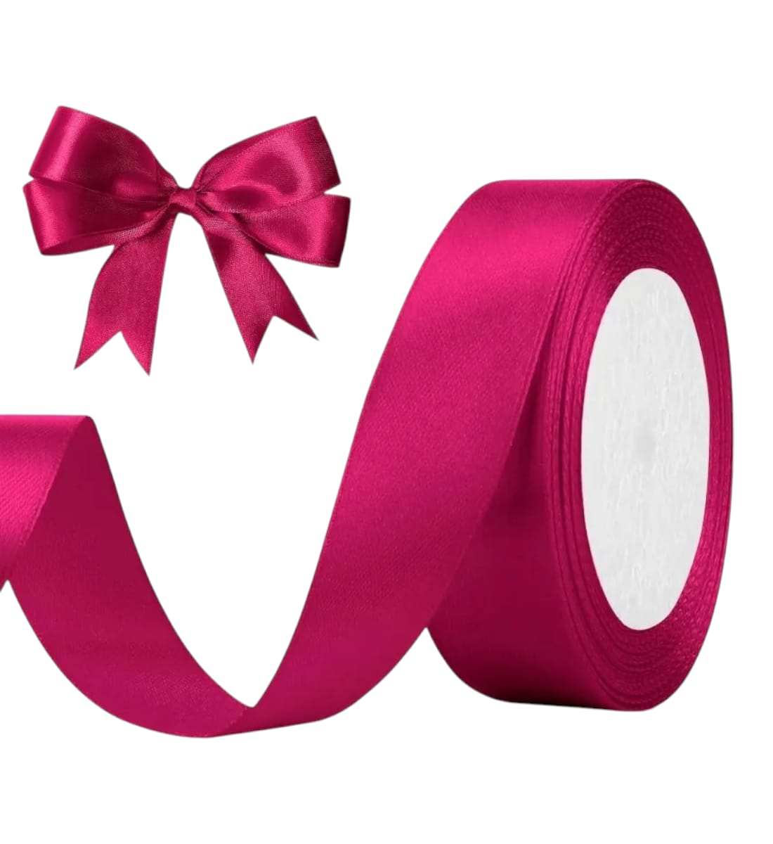 Dark Pink Satin Ribbon – Set of 2 Rolls, 10 Meters Each | Decorative Craft & Gift Wrapping Ribbon