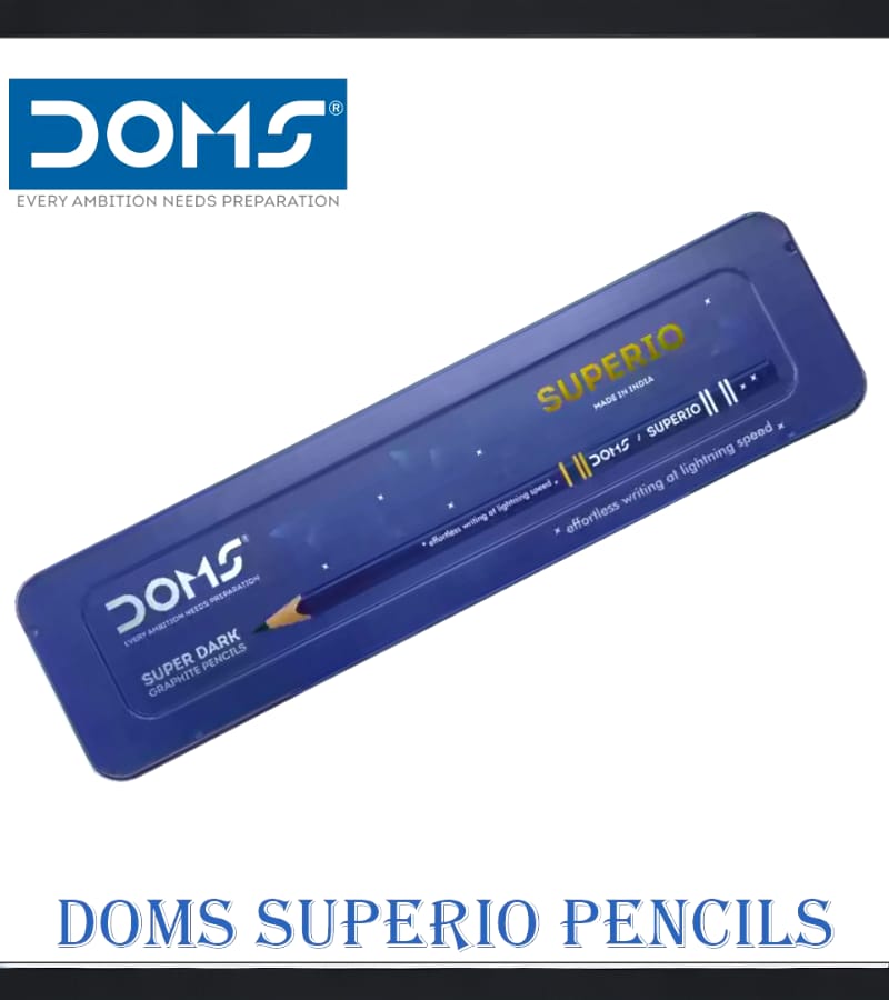 Doms Superio Super Dark Graphite Pencil - Pack of 10 Pencils