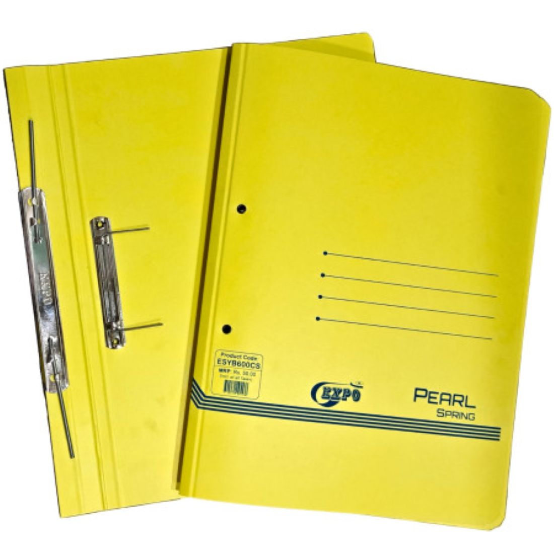 Expo Cobra Executive Spring File – 540 GSM Board | Regular Spring Clip | Assorted Colors | Pack of 1