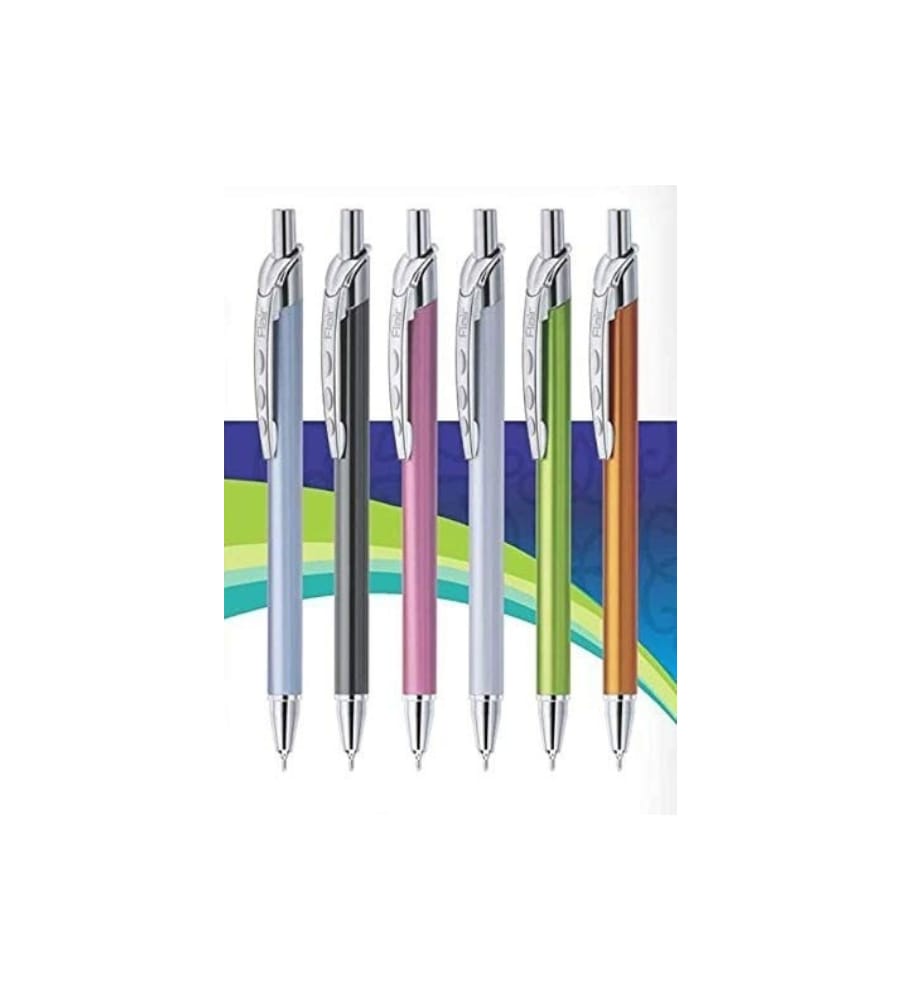 Flair Kiemaya Designer Metal Ball Pen - Blue Ink Pen, Pack of 1