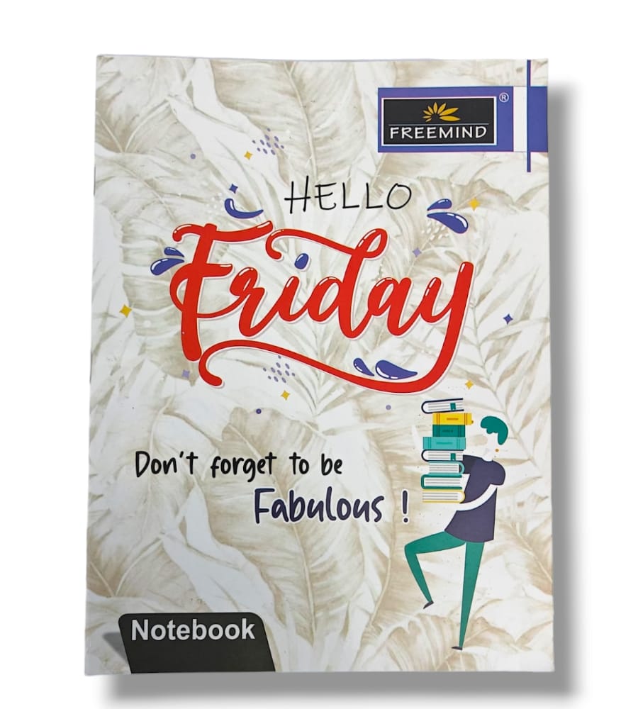 Freemind Notebook - Four Lines with Gap 132 Pages, 24x18 cm