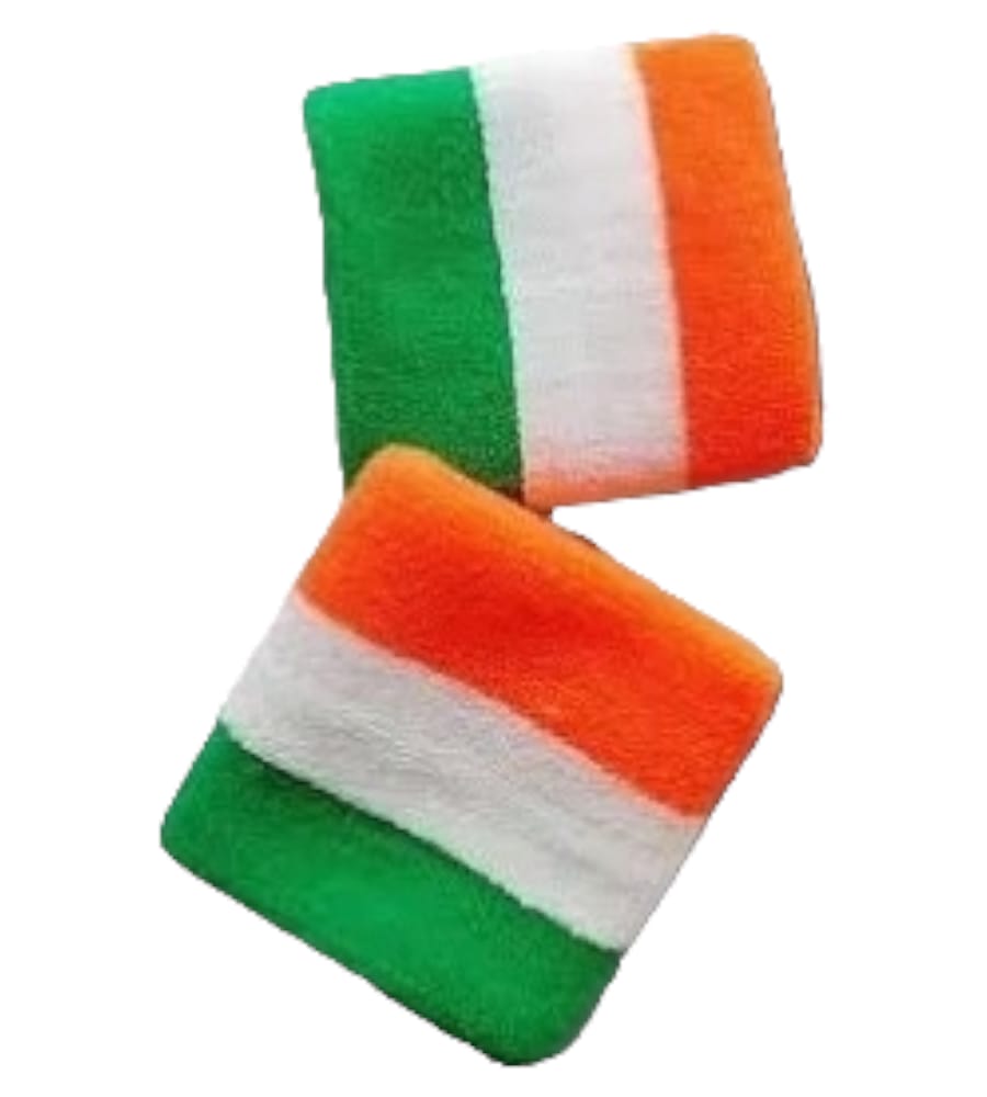 Indian Flag Color Wrist/Hand Band for Children - Pack of 2 Large Size