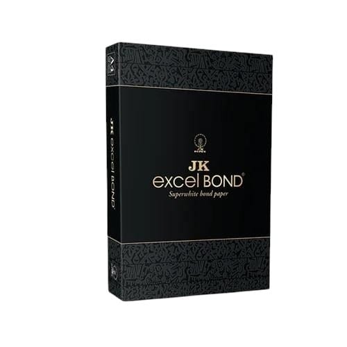 JK Excel Bond Super White Bond Paper A4 Size 90 GSM 100 Sheets Watermarked Premium Copier Printer Paper