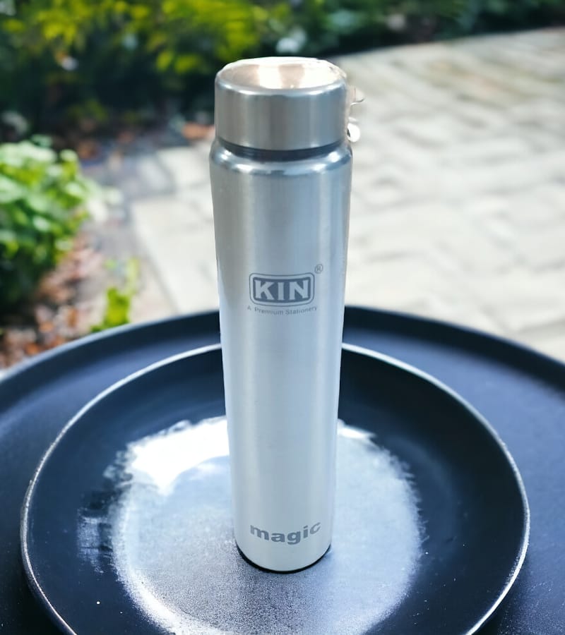 KIN Magic 600 ml Stainless Steel Water Bottle -Silver
