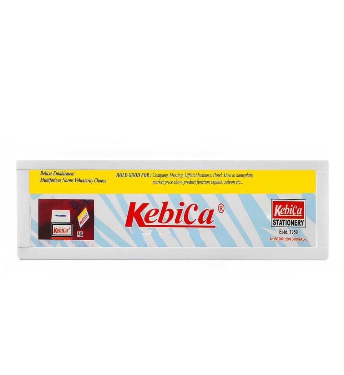 Kebica 8 Inch by 3 Inch Wall Mount Sliding Sign Holder Door Name Plate