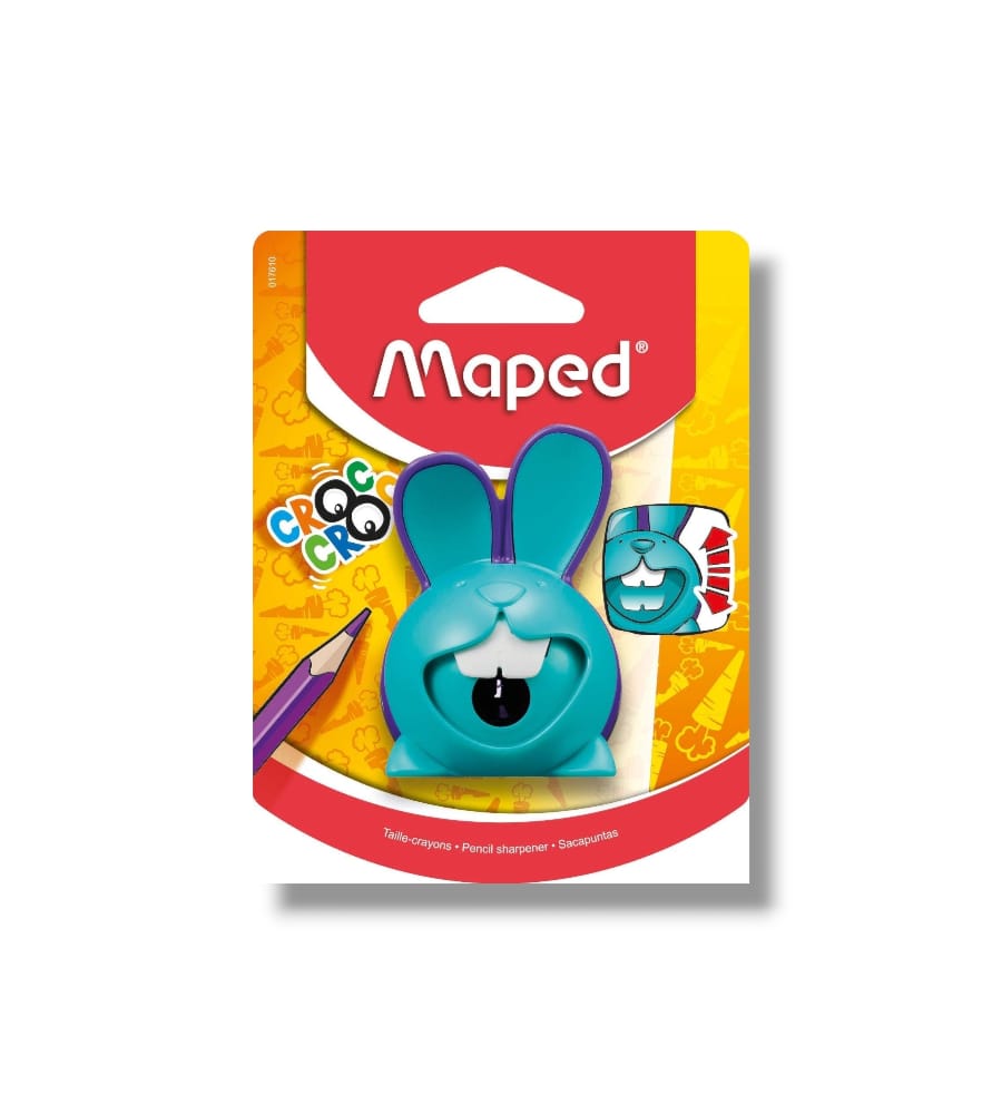 Maped Croc Croc Bunny Innovation One Hole Pencil Sharpener - Pack of 1
