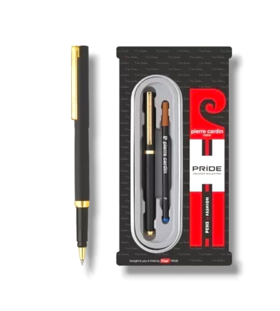 Pierre Cardin Pride Designer Roller Pen, Blue, Smooth Writing – Pack of 1