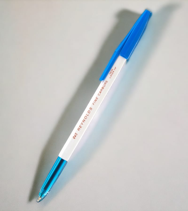 Reynolds 045 Fine Carbure Blue Ink Ball Pen - Set of 3