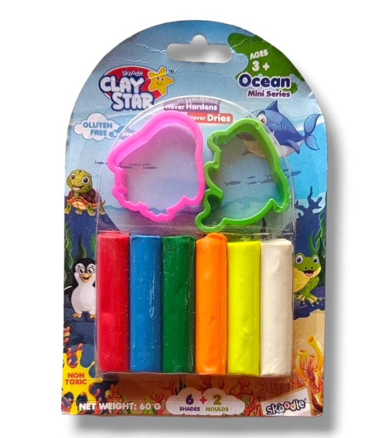 Skoodle Clay Star Ocean Mini Clay Dough - 6 Shades - Buy Online at Your NoteBook