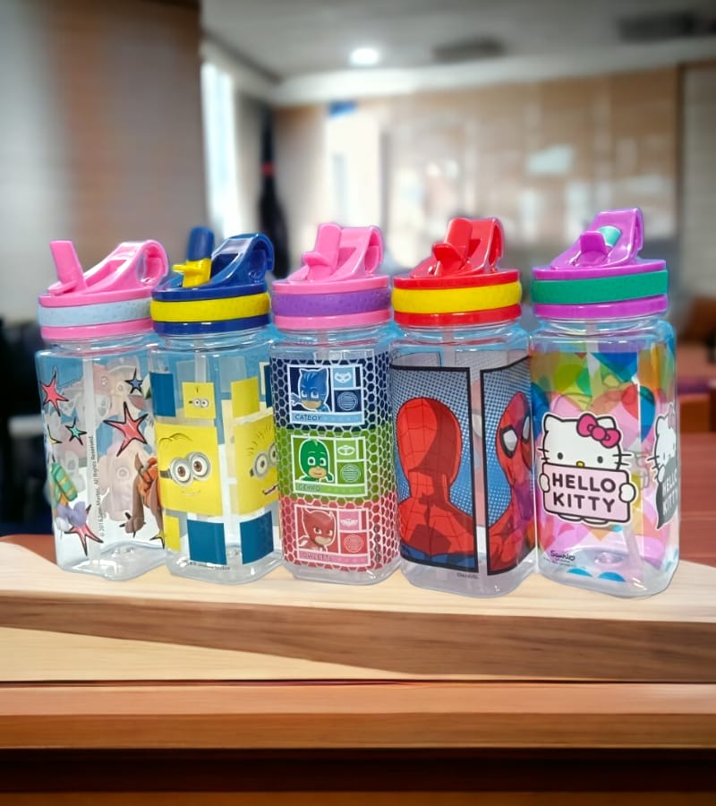 Small Transparent Water Bottle for Kids - 580ml Multicolor - Buy Online at Your NoteBook