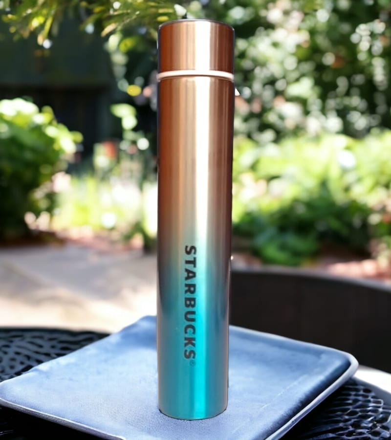 Starbucks Stainless Steel Reusable Venti 60 oz Water Bottle - Silver-Blue - Buy Online at Your NoteBook
