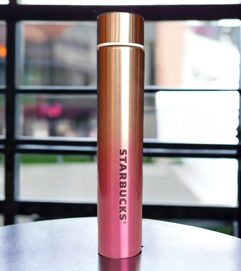 Starbucks Stainless Steel Reusable Venti 60 oz Water Bottle - Silver-Pink - Buy Online at Your NoteBook