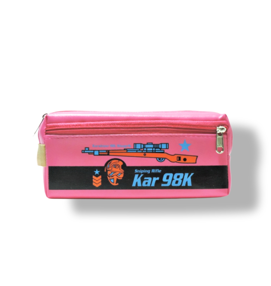 Unicorn 2 Zip Stationery Pencil/Pen Multicolour Pouch for Students