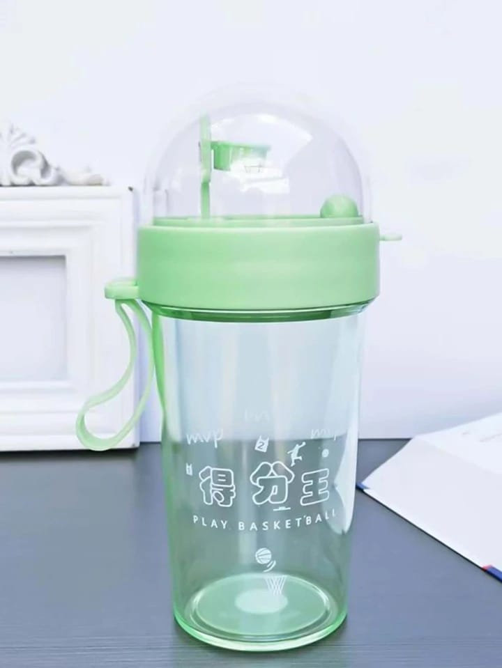 Unique Basketball Fun Game Sippers, Green - Pack of 1