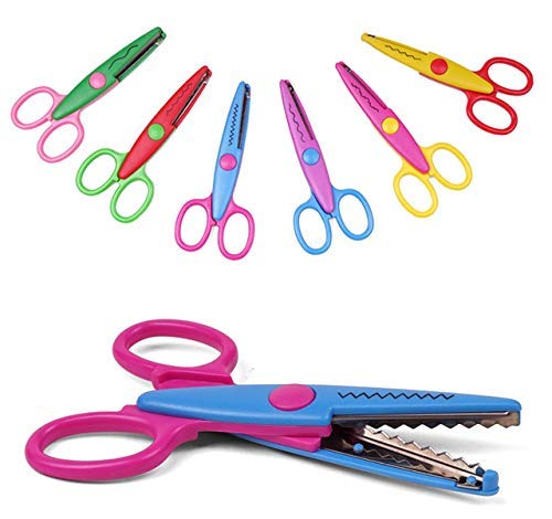 Zig Zag Craft Designer Scissors | Student & Office Stationery Scissors – Pack of 2